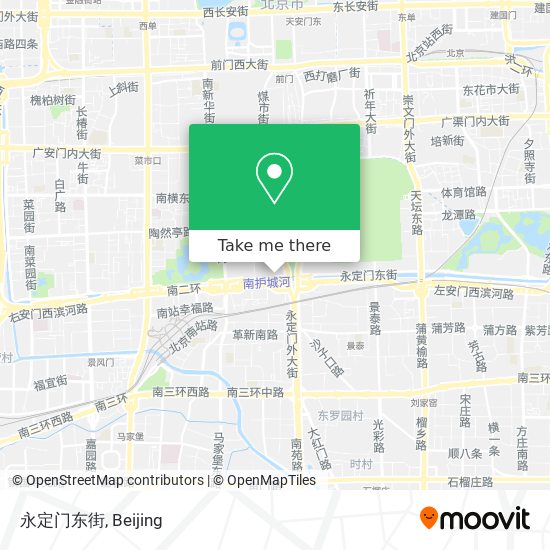 永定门东街 map