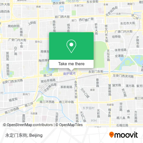 永定门东街 map