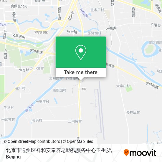 北京市通州区祥和安泰养老助残服务中心卫生所 map