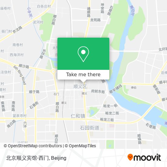 北京顺义宾馆-西门 map