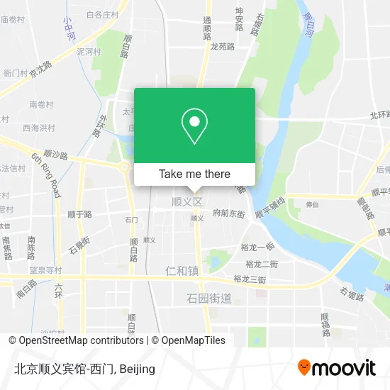 北京顺义宾馆-西门 map