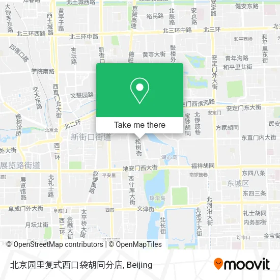 北京园里复式西口袋胡同分店 map