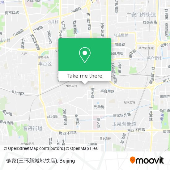 链家(三环新城地铁店) map