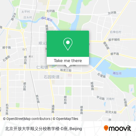 北京开放大学顺义分校教学楼-D座 map