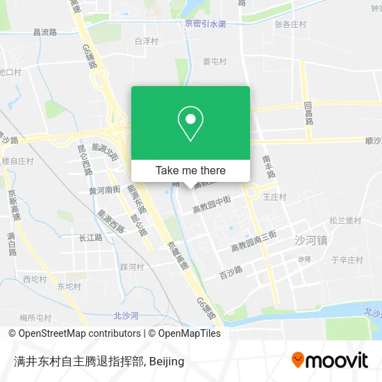 满井东村自主腾退指挥部 map