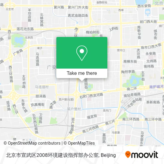 北京市宣武区2008环境建设指挥部办公室 map
