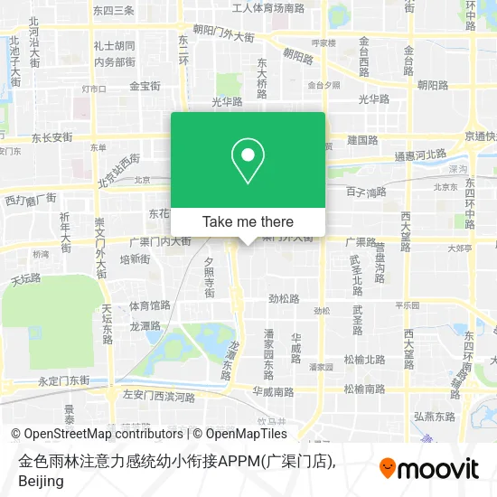金色雨林注意力感统幼小衔接APPM(广渠门店) map
