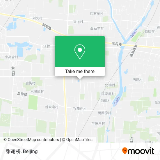 张谢桥 map