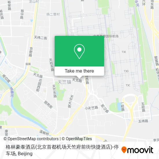 格林豪泰酒店(北京首都机场天竺府前街快捷酒店)-停车场 map