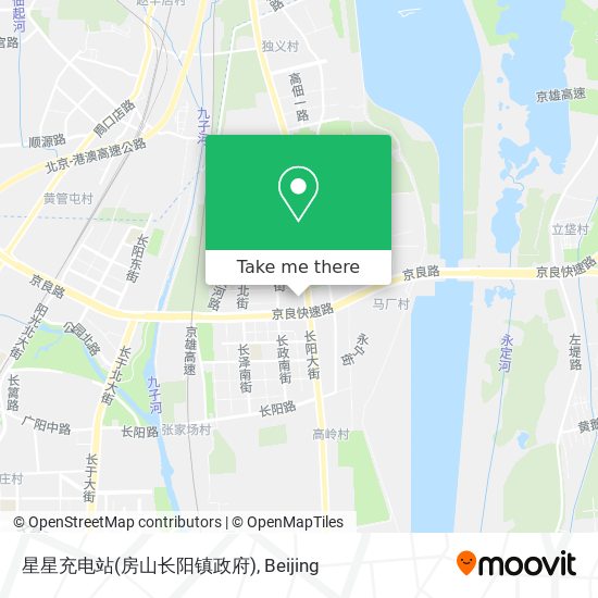星星充电站(房山长阳镇政府) map