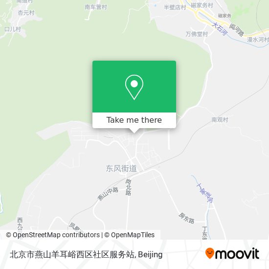 北京市燕山羊耳峪西区社区服务站 map