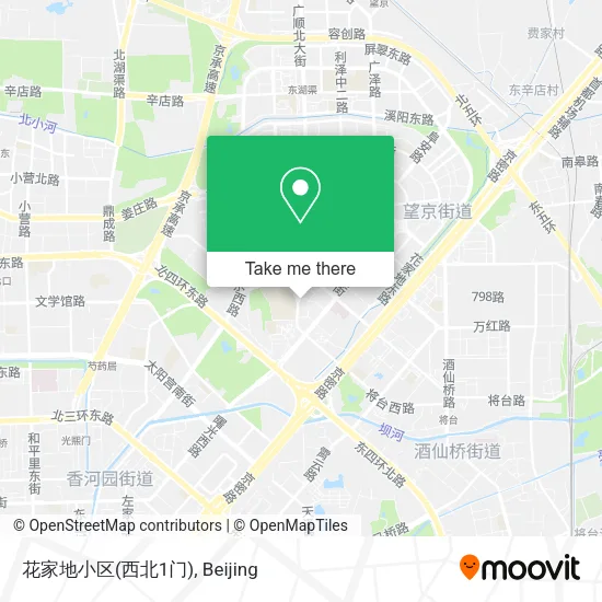 花家地小区(西北1门) map