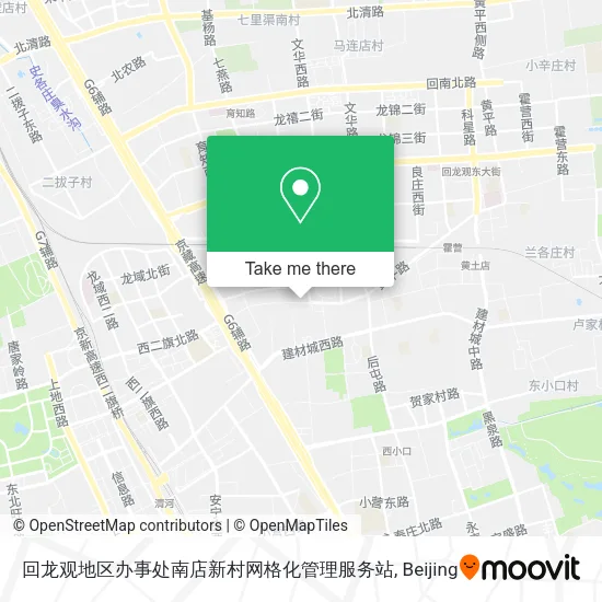 回龙观地区办事处南店新村网格化管理服务站 map