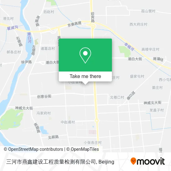 三河市燕鑫建设工程质量检测有限公司 map