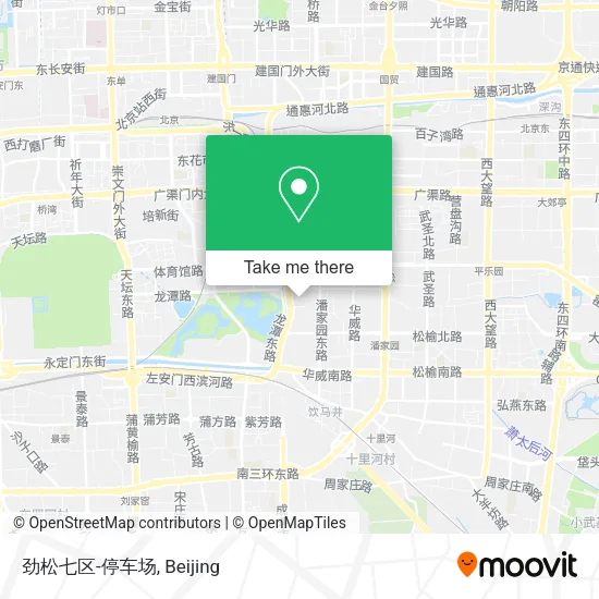 劲松七区-停车场 map