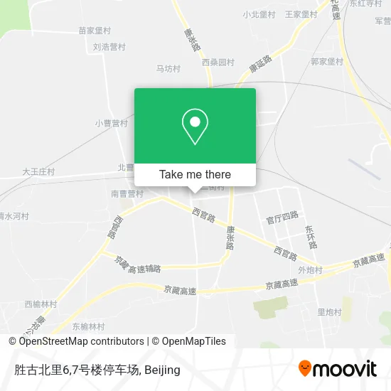 胜古北里6,7号楼停车场 map