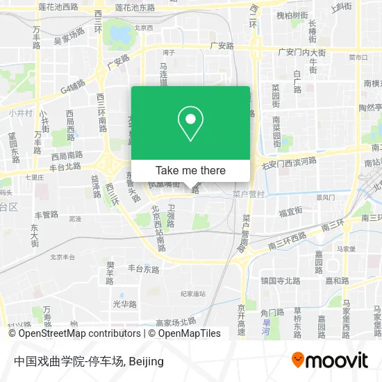 中国戏曲学院-停车场 map