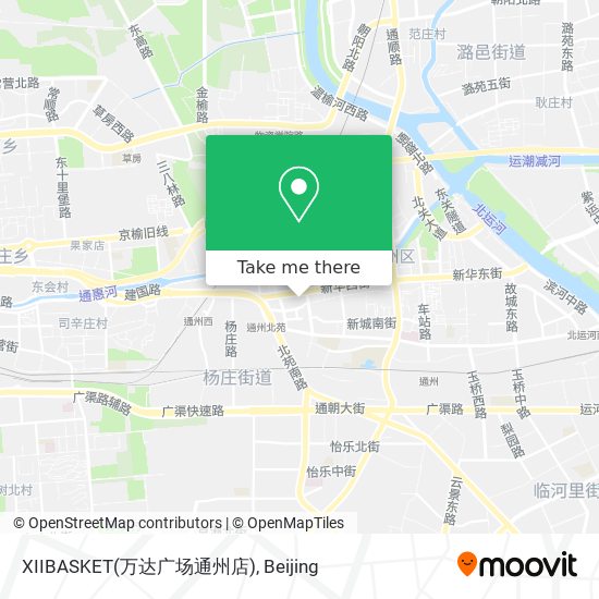 XIIBASKET(万达广场通州店) map