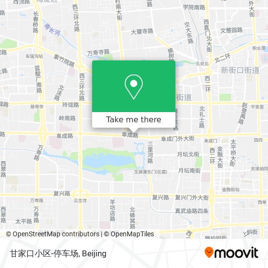 甘家口小区-停车场 map