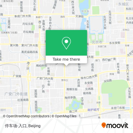 停车场-入口 map
