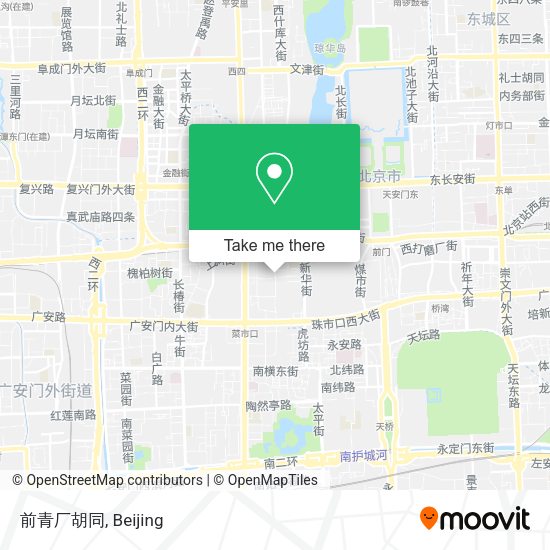 前青厂胡同 map