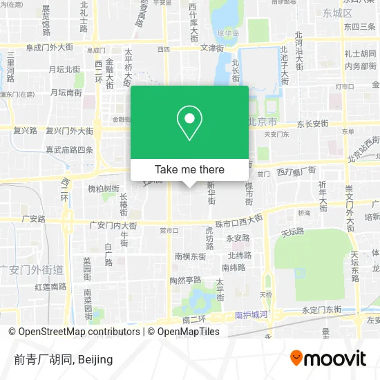 前青厂胡同 map