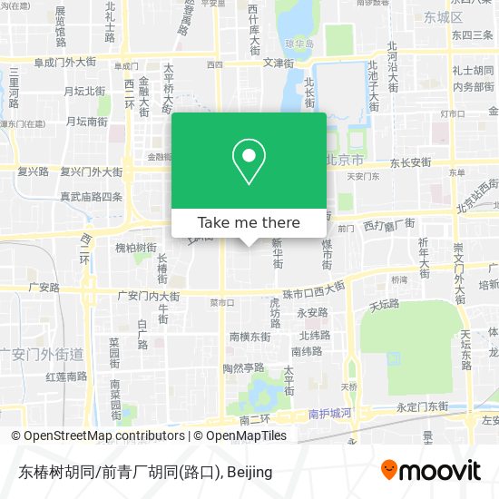 东椿树胡同/前青厂胡同(路口) map