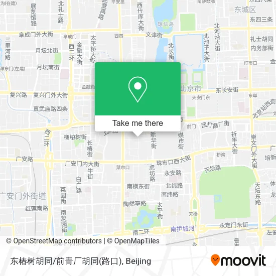 东椿树胡同/前青厂胡同(路口) map