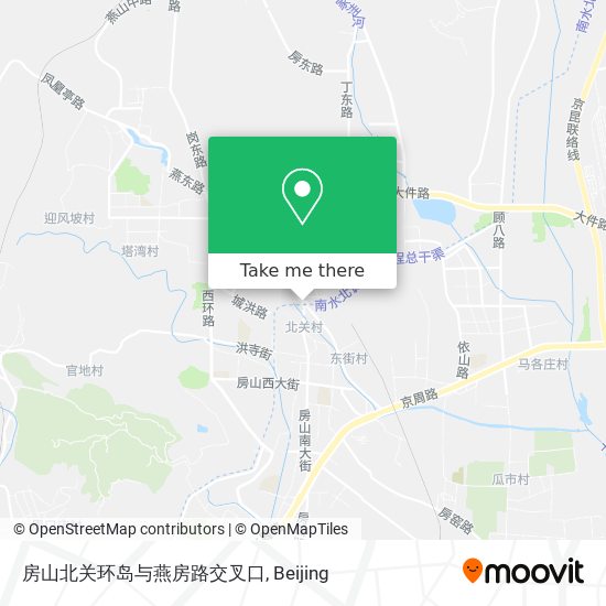 房山北关环岛与燕房路交叉口 map