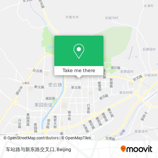 车站路与新东路交叉口 map
