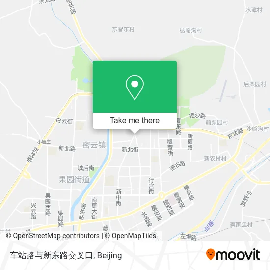 车站路与新东路交叉口 map