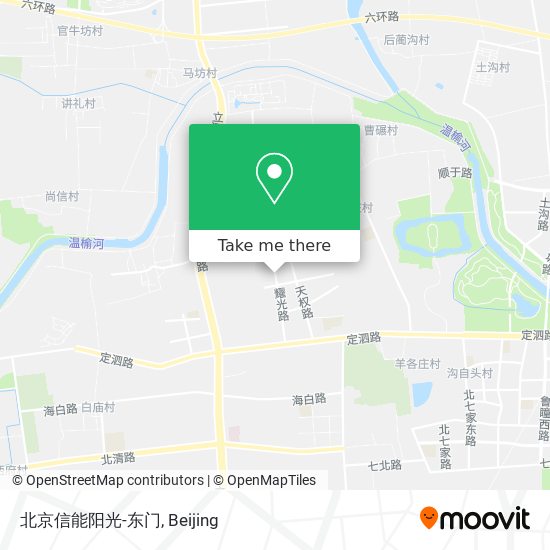 北京信能阳光-东门 map