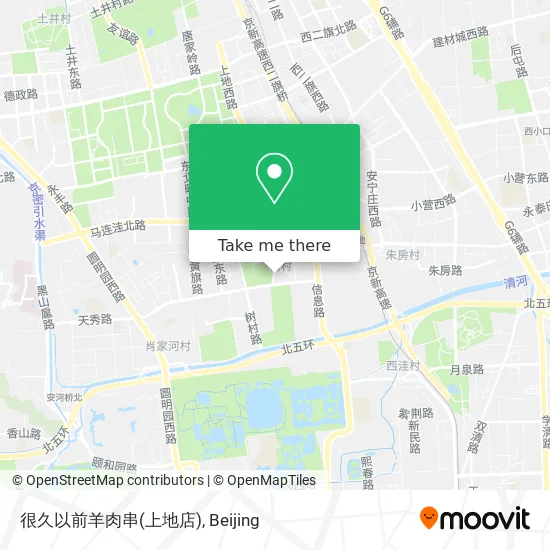 很久以前羊肉串(上地店) map