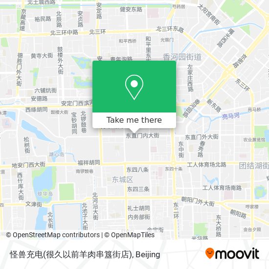 怪兽充电(很久以前羊肉串簋街店) map