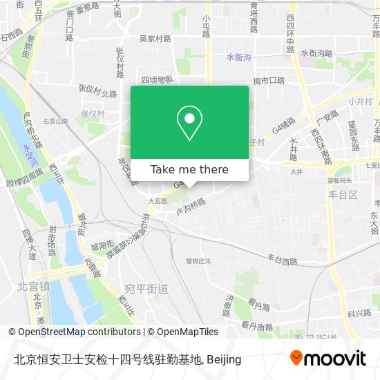 北京恒安卫士安检十四号线驻勤基地 map