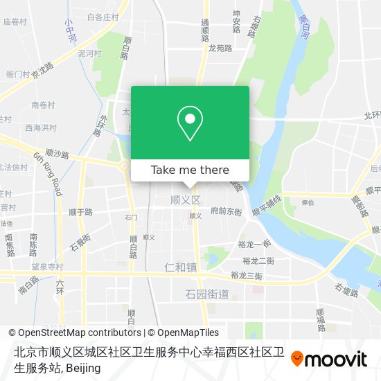 北京市顺义区城区社区卫生服务中心幸福西区社区卫生服务站 map