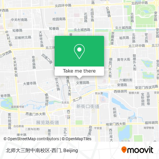 北师大三附中南校区-西门 map