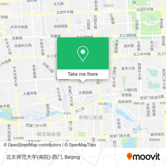 北京师范大学(南院)-西门 map