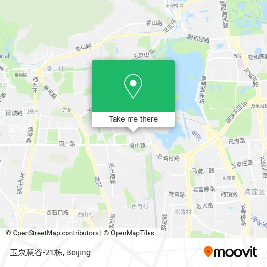 玉泉慧谷-21栋 map