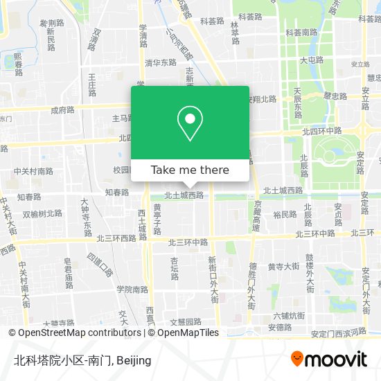 北科塔院小区-南门 map