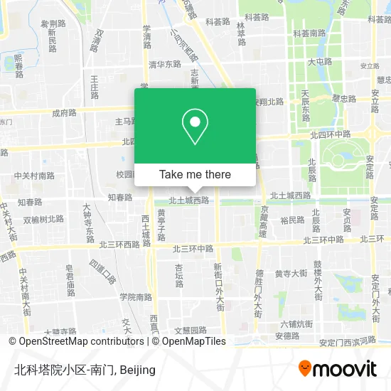 北科塔院小区-南门 map