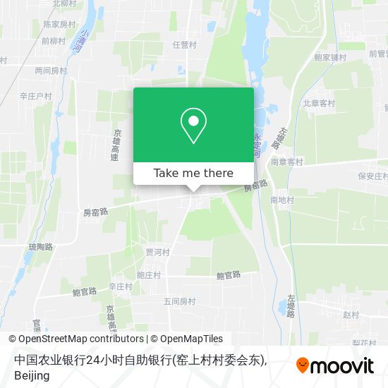 中国农业银行24小时自助银行(窑上村村委会东) map