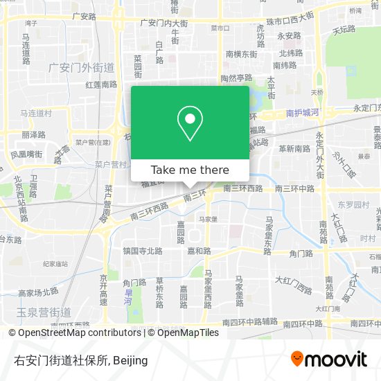 右安门街道社保所 map
