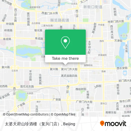 太婆天府山珍酒楼（复兴门店） map