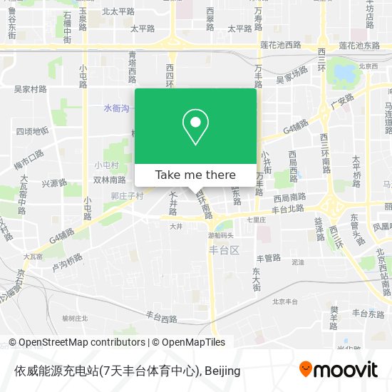 依威能源充电站(7天丰台体育中心) map