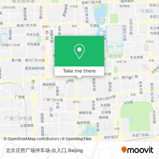 北京庄胜广场停车场-出入囗 map