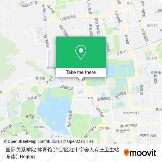 国际关系学院-体育馆(海淀区红十字会大有庄卫生站东南) map