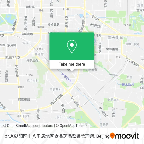 北京朝阳区十八里店地区食品药品监督管理所 map