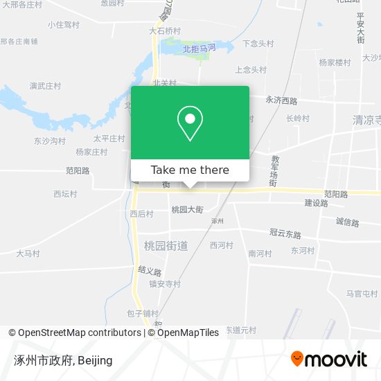 涿州市政府 map