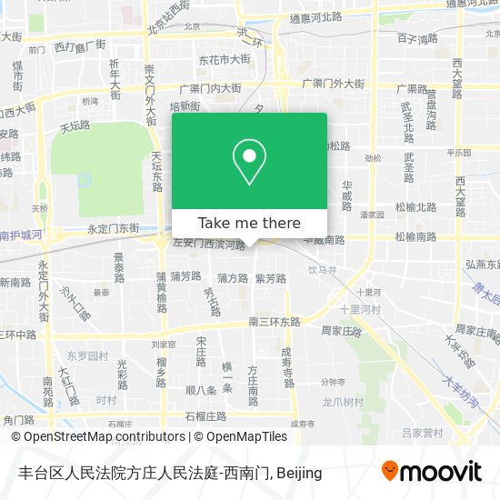 丰台区人民法院方庄人民法庭-西南门 map